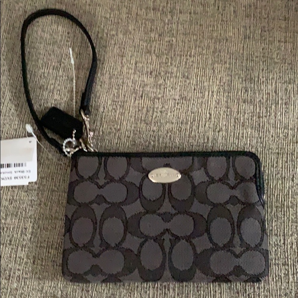 Coach wristlet - silver hardware